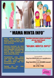 Stiker mama minta info